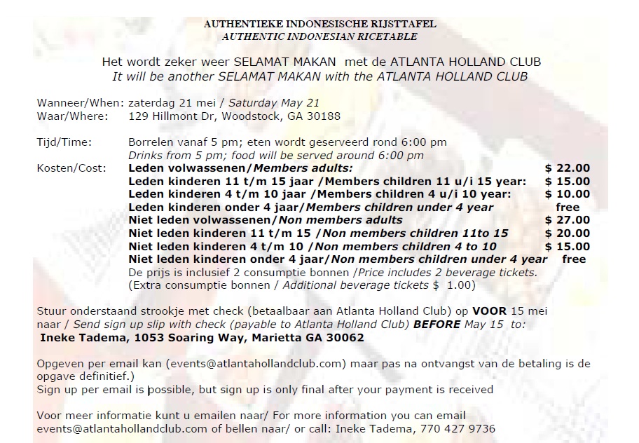 Rijsttafel 2011